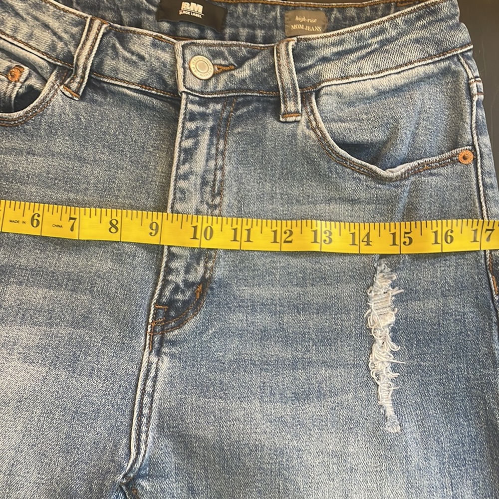 I & M Black Label High Rise Blue Denim Jeans, size 9, Mom Jeans, - Picture 8 of 12